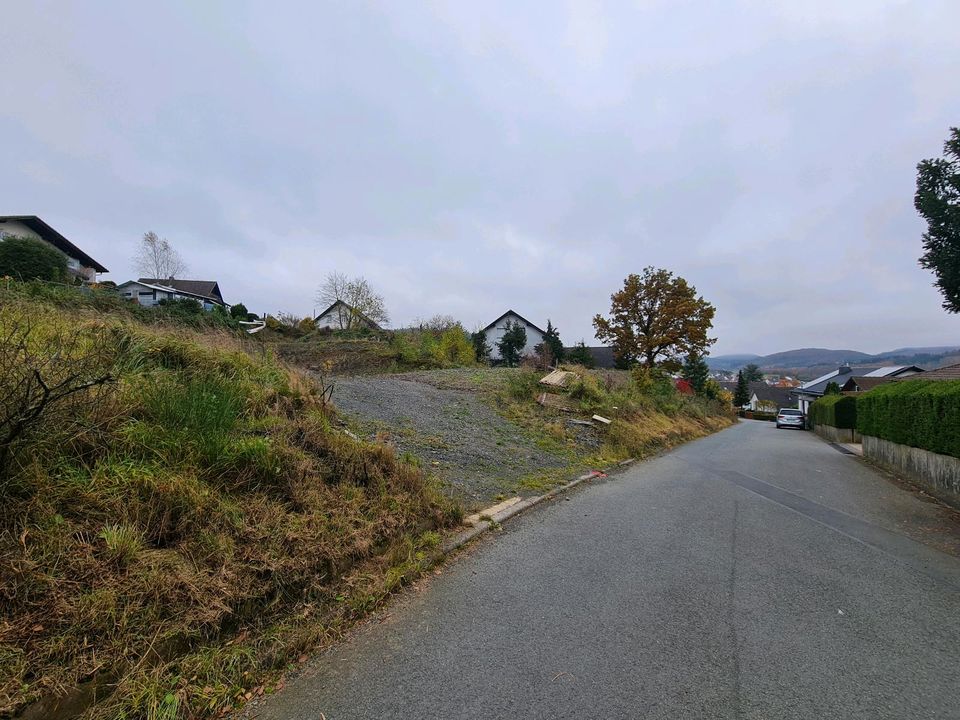 Grundstück Baugrundstück voll erschlossen mit Zufahrstweg in Hatzfeld (Eder)