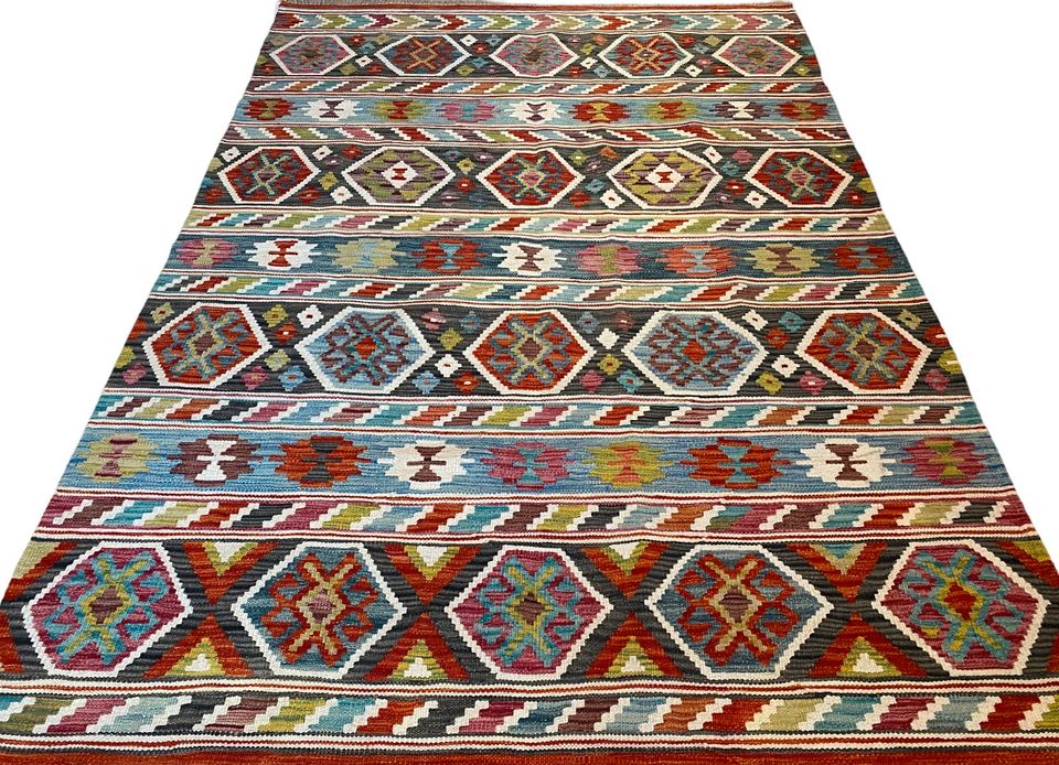 Neu Orientteppich  204x144 Kelim Teppich Kilim Handgewebt in Hamburg