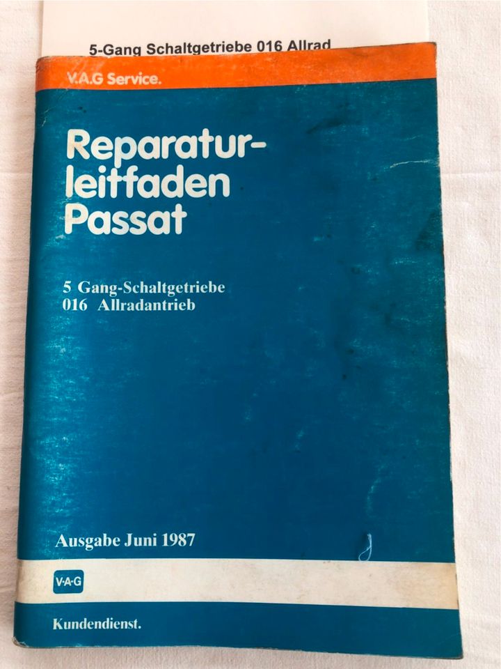 Reparaturleitfäden Passat B2/32b 1981-88 "5/6-Gang Schaltgetriebe in Wallmerod