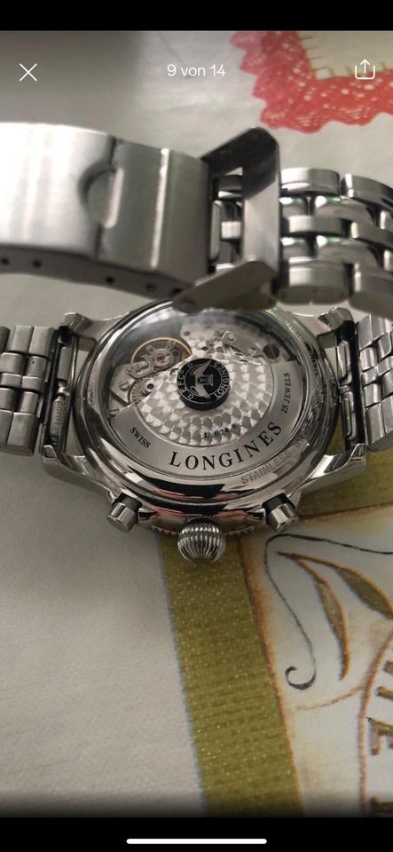 Longines Lindbergh Automatik Chronograph Uhr in Dreieich