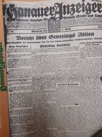 Hanauer Anzeiger Tageszeitung auf Holzhalter vom 6. April 1932 Hessen - Langenselbold Vorschau