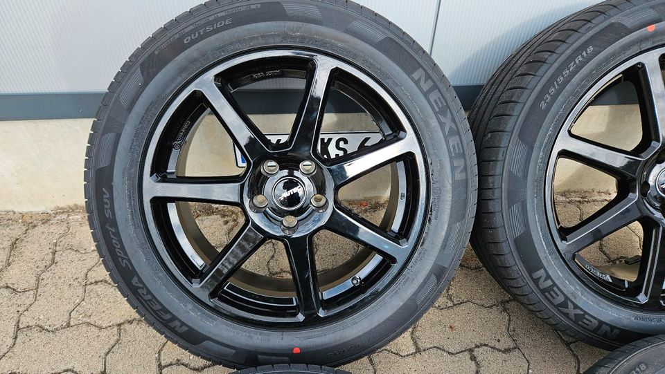 4x 235/55R18 Reifen Felgen Nissan Qashqai Juke Renault Koleos RZG in Philippsburg