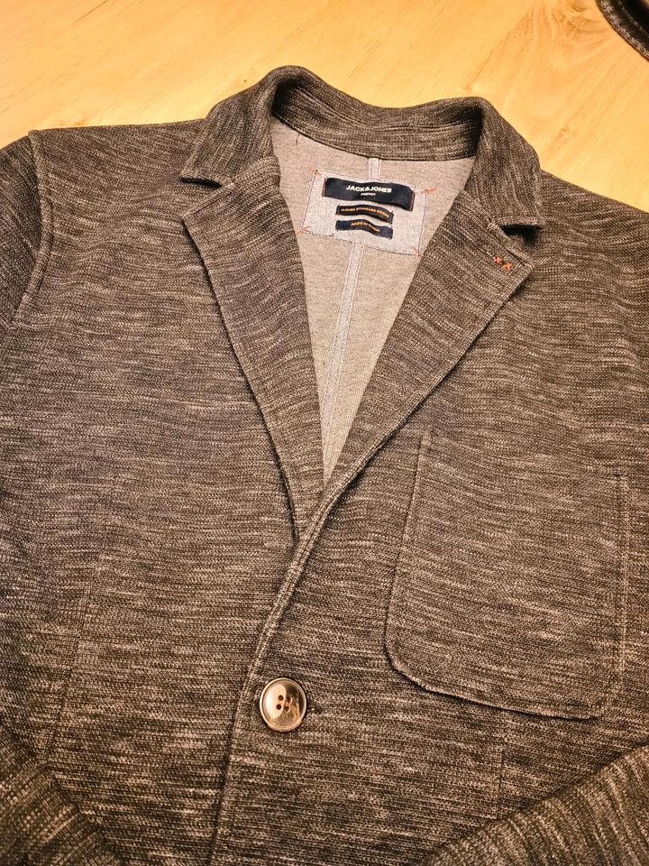 Jack & Jones Jacke Blazer schwarz/grau Größe L *TOP in Aindling