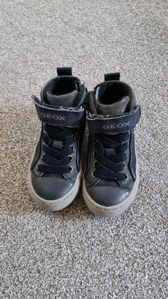 Geox Leder Größe 24 Mädchen glitzer Schuhe boots in Usedom