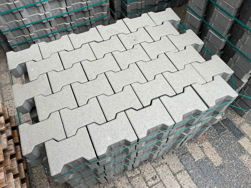 Doppel-T 8 cm grau Beton Betonpflastersteine Pflastersteine | SP in Hamminkeln
