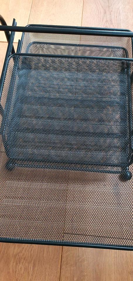 Schreibtischset von techo, 7-teilig, schwarz, wie neu in Hannover