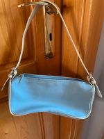 Stefanel Designer Tasche Pochette hellblau mit beige Dithmarschen - Linden Vorschau