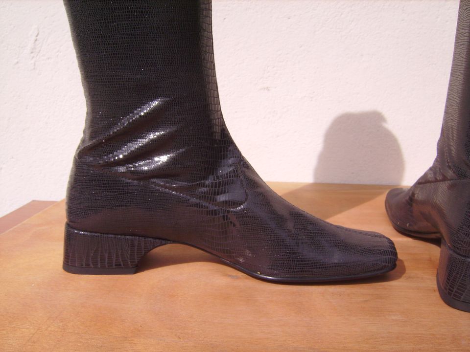 Vintage Square Toe Stiefel, Gr. 38 - Neu, ungetragen in Zeven