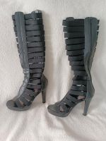 Gladiator Stiefel kniehohe Sandalen Sandaletten Gr 37 schwarz Kr. Dachau - Bergkirchen Vorschau