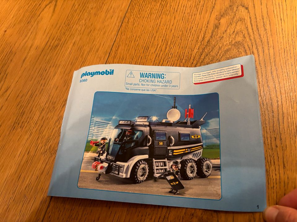 Playmobil 9360 Police SEK-Truck mit Licht und Sound in Schwäbisch Hall