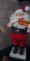 Weihnachtsmann mit Violin 1992~ Einzigartig in seiner Art!  50 cm Hessen - Offenbach Vorschau