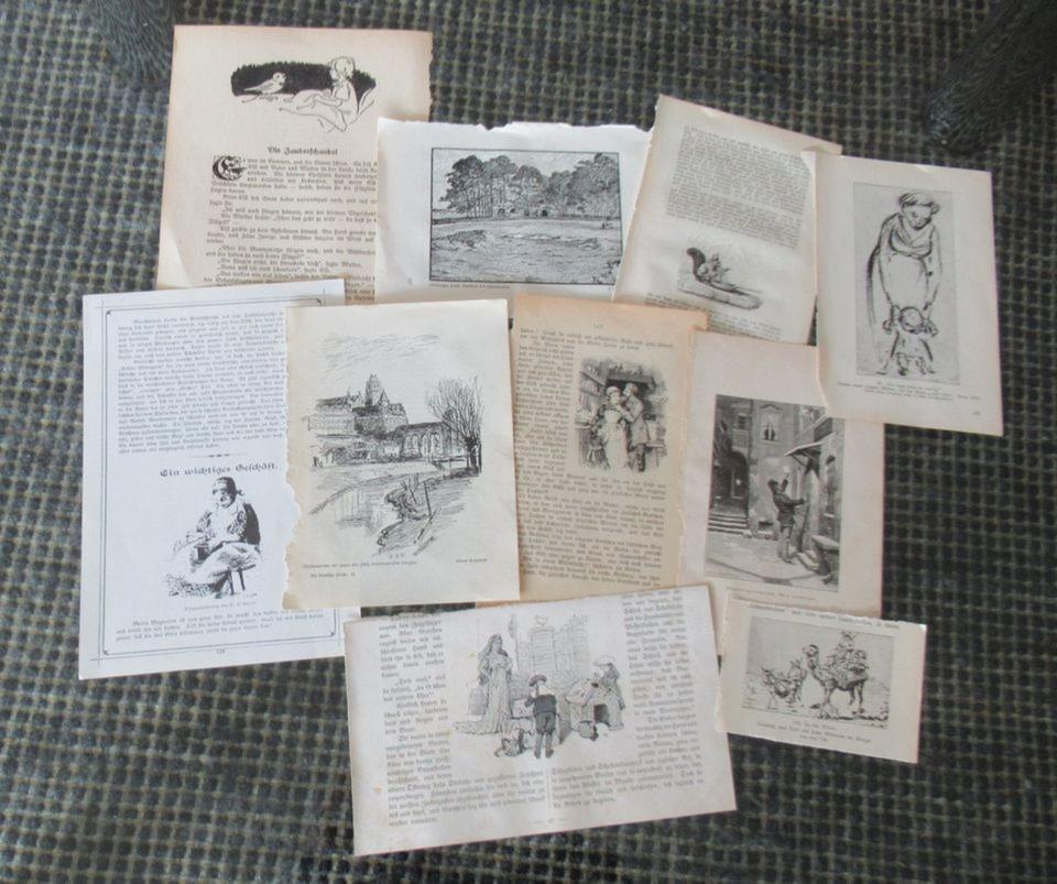 Alte Buchseiten Notenblätter Basteln Scrapbooking Journal 3 in Lörrach