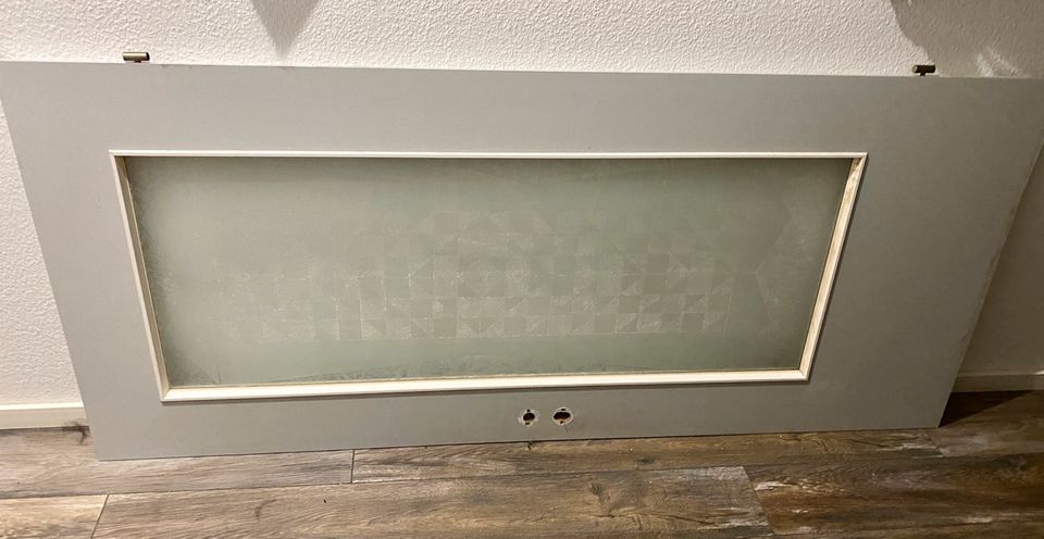 Verkaufe Holztür mit Glaseinlass 196 x 114 in Brahmenau