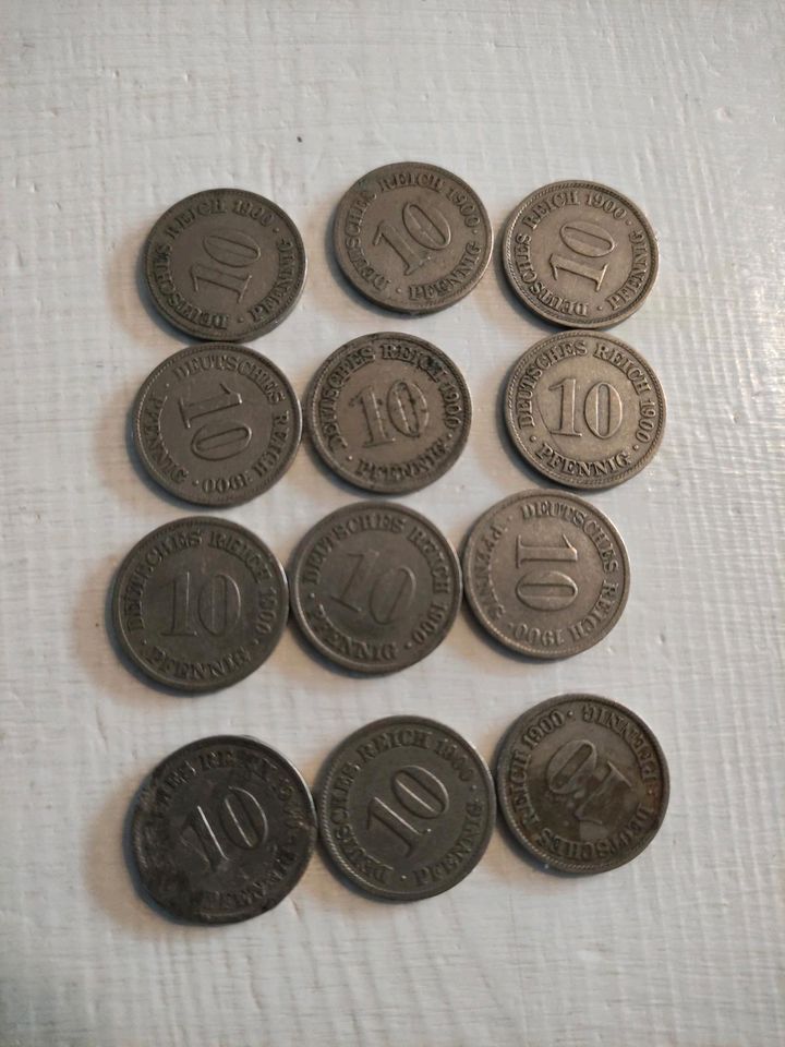 Deutsche Reichsmark 10 Pfennige 1900-1905 in Flensburg