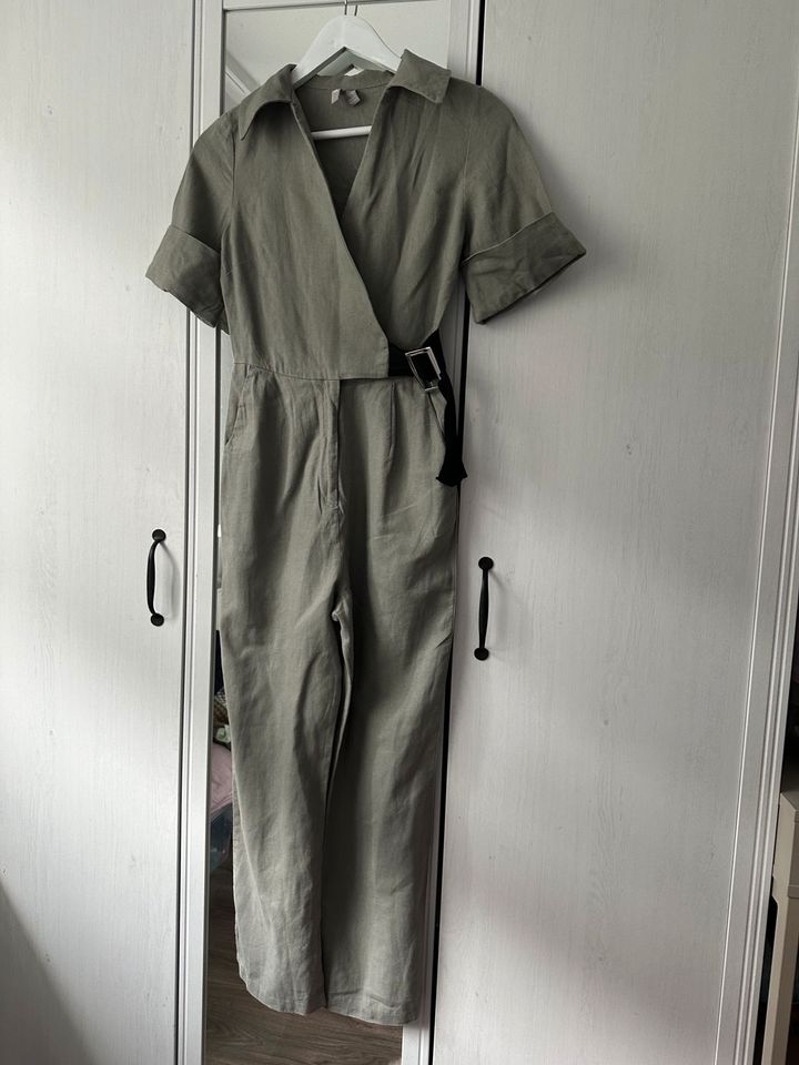 Leinenoverall Asos Gr. 32 Khaki sehr guter Zustand in Siegen