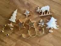 Weihnachtsdeko zu verkaufen gold weiß holz Niedersachsen - Oyten Vorschau