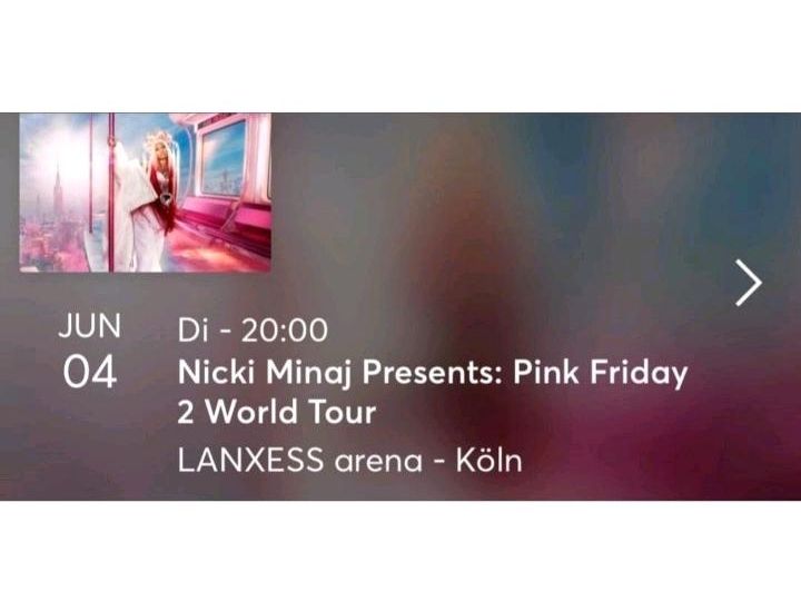 Nicki Minaj World Tour Golden Circle Ticket in Vöhringen
