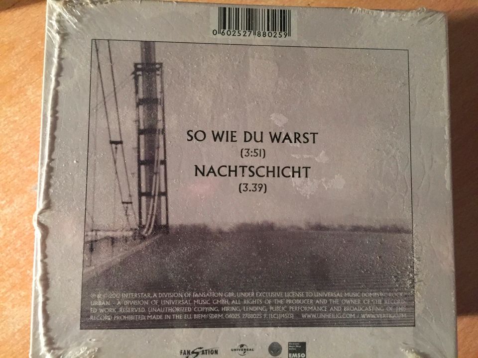 Unheilig - So wie du warst mit Poster Maxi CD in Heek