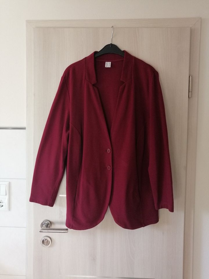 Jacke Shirtjacke Blazer rot Gr. 48 in Korbach