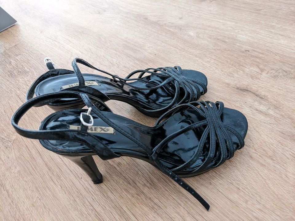 Sandalen, High Heels,schwarz, Hochzeit, elegant, schwarz in Bretzfeld