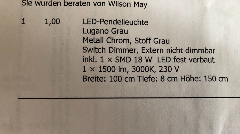 LED Pendelleuchte in Koblenz