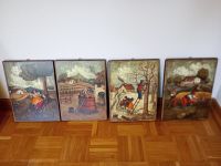 Vier Holzbilder mit Jahreszeiten-Motiven aus Südtirol Nordrhein-Westfalen - Leverkusen Vorschau