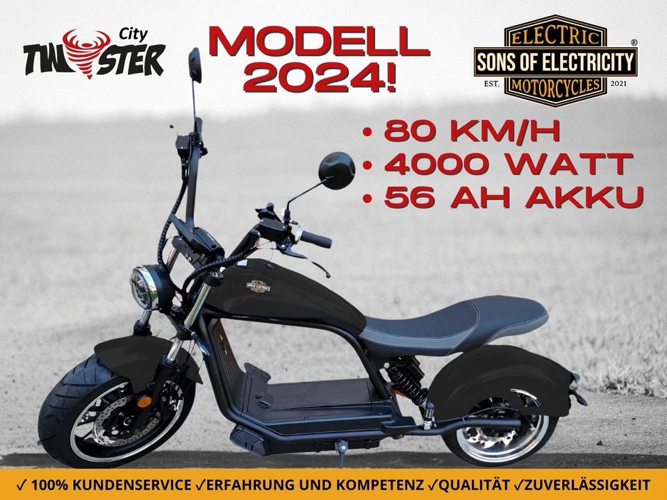 E Roller E Chopper E-Scooter Motorroller 80 km/h 4.299 €* in Dortmund