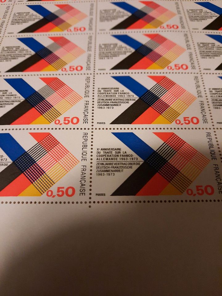 2 Briefmarkenbogen 40 Pfg und 50 Pfg. in Saarbrücken