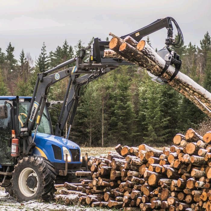 Kranarm mit Greifer und Rotator Euroaufnahme  Für Holz Kellfri in Heilbad Heiligenstadt