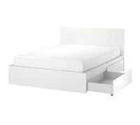 IKEA MALM Bett 160x200 cm inkl. 4 Schubladen, 2 Lattenroste, weiß Wandsbek - Hamburg Poppenbüttel Vorschau