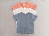 3x kurzarm Shirt Größe 68 Tshirt Blau Beige Orange Baby Kind Hannover - Döhren-Wülfel Vorschau