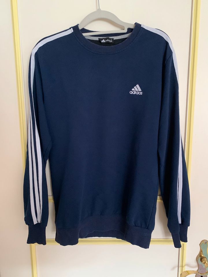 ADIDAS Sweatshirt Pullover Gr.S, dunkelblau, guter Zustand in Saarbrücken