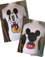 Mickey Strass Shirt von ROSE Gr S/M  36 38 40 42 Sachsen-Anhalt - Weißenfels Vorschau