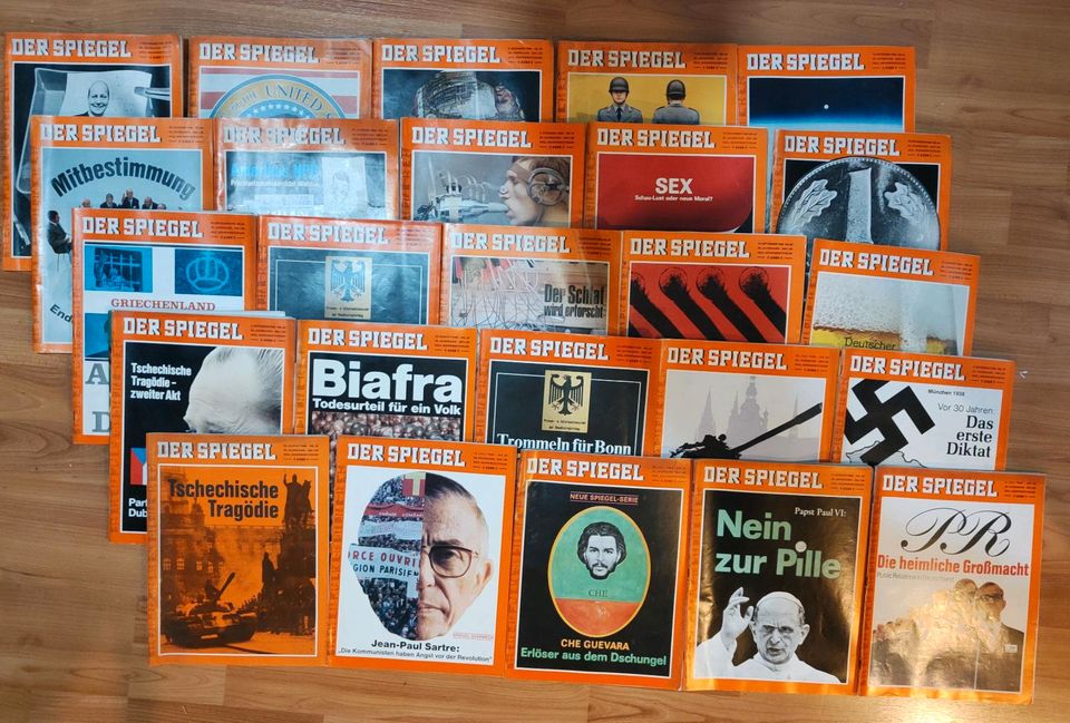 Alte Zeitschriften von 1968 DER SPIEGEL in Eschborn