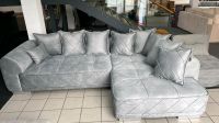 Sofa Couch Samt grau Wohnlandschaft Möbel Outlet Hütte wohnen Niedersachsen - Georgsmarienhütte Vorschau