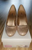 Graceland Pumps beige Glitzer Gold Gr. 38 Hessen - Alheim Vorschau