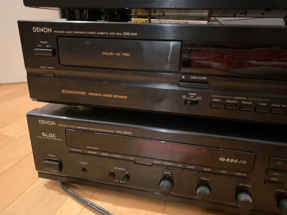 2 Denon Lautsprecher SC-600S und Stereoanlage in Ulm