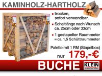 Kaminholz Hartholz Brennholz Buche in 1 RM-Boxen für Mittel-Thüringen Thüringen - Herbsleben Vorschau