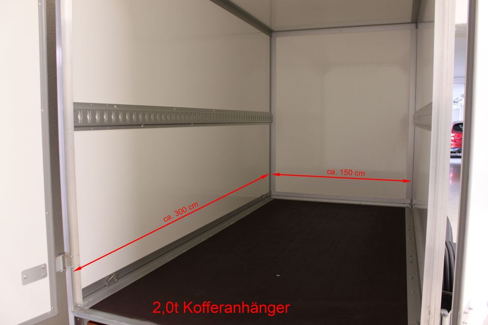 Kofferanhänger 2,0t Wörmann Polycase 2030/151 in Korntal-Münchingen