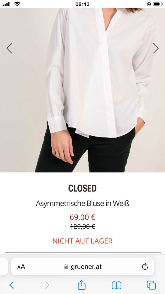 Weiße Bluse von Closed in XL/44 in Lohne (Oldenburg)