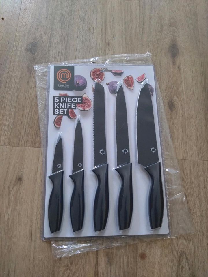 MasterChef Küchen Messerset 5-teilig schwarz NEU in Essen