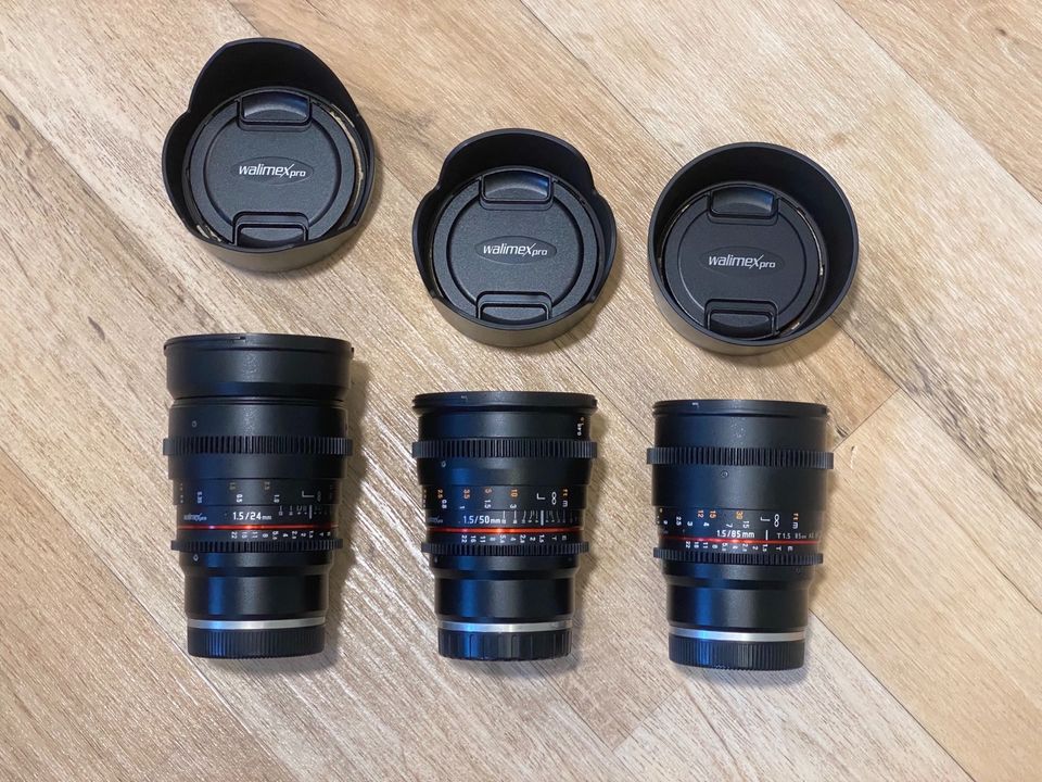 Walimex pro Cine Objektiv Set Sony E Mount in Halle