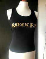 ROKKER Ladies Shirt Damen Ringer Shirt schwarz "DIVA gold" XS Bayern - Bruckmühl Vorschau