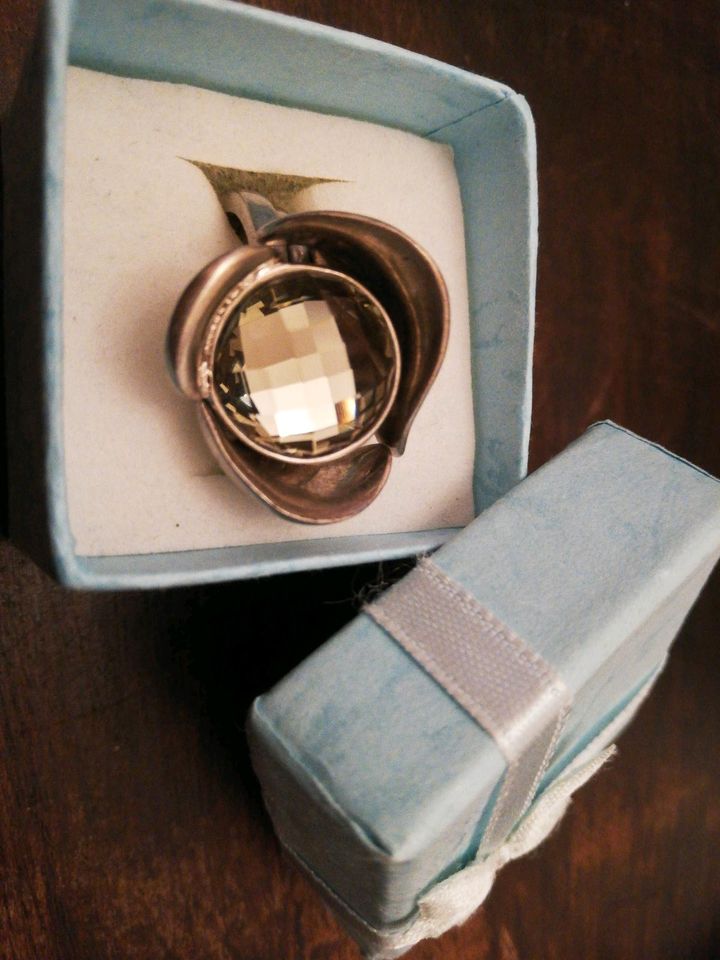 Ring Silber von Kopenhagen Blume dreiteilig in Solingen