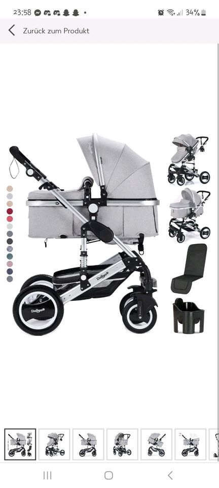 Dalia Kinderwagen 2 in 1 in Enge-Sande