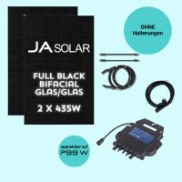 TOP-Seller!!! Balkonkraftwerk - Komplettset 870w GLAS/GLAS - Solarmodul JA Solar JAM54D41 435w bifacial Glas-Glas; AP-Systems EZ-1 Wechselrichter Nordrhein-Westfalen - Heinsberg Vorschau