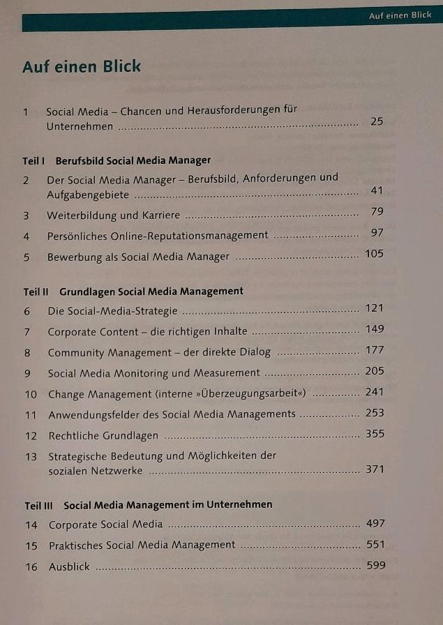 Buch Hardcover Vivian Pein Social Media Manager 4. Auflage in Oldenburg