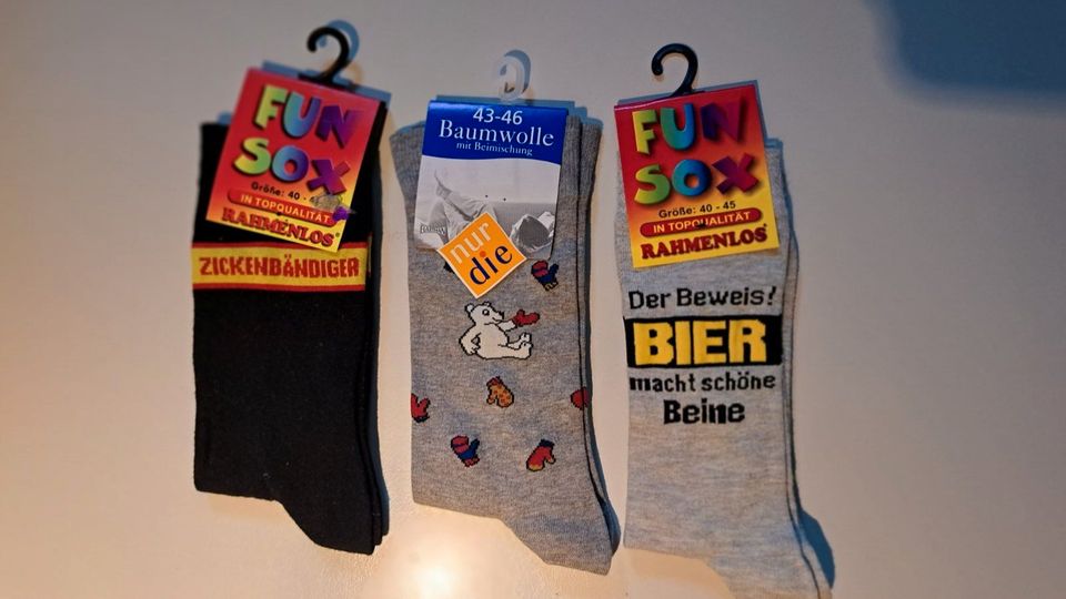 Fun Sox , Funny Socken Gr. 40-45; Gr.43- 46 in Nachrodt-Wiblingwerde