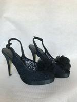 High Heels, Peeptoe, Sling, dunkelblau von Menbur Gr.36 Bayern - Heroldsberg Vorschau