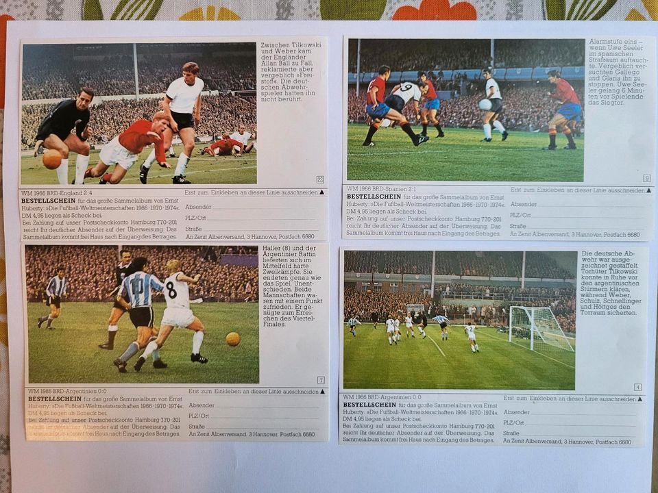 Fußball Bilder WM 1966, 1970 und 1974 Ernst Huberty in Leipzig